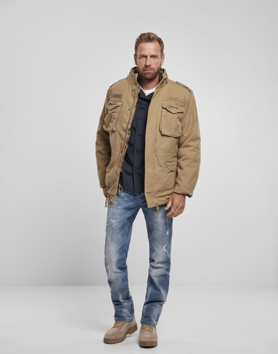 Премиум мъжко яке в камел цвят Brandit M65 Giant