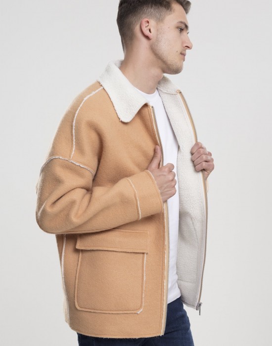 Мъжко яке в цвят камел Urban Classics