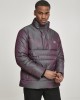 Мъжко зимно яке Urban Classics Shimmering Pull Over в сребрист цвят