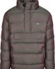 Мъжко зимно яке Urban Classics Shimmering Pull Over в сребрист цвят