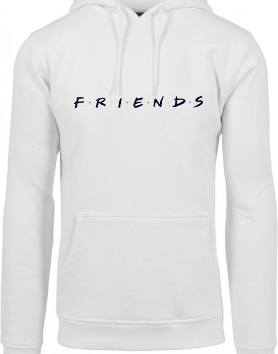 Изчистен бял суичър Friends Logo EMB
