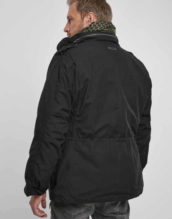 Премиум мъжко яке в черен цвят Brandit M65 Giant