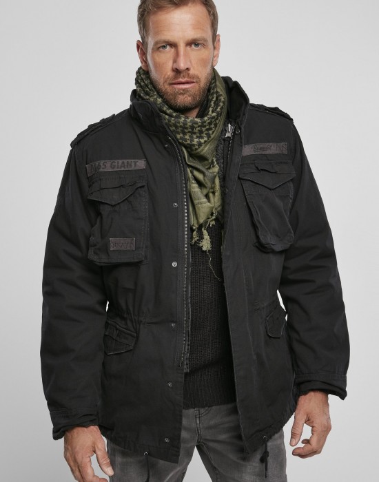 Премиум мъжко яке в черен цвят Brandit M65 Giant
