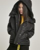 Дамско яке в черно Urban Classics Ladies Oversized Hooded Puffer
