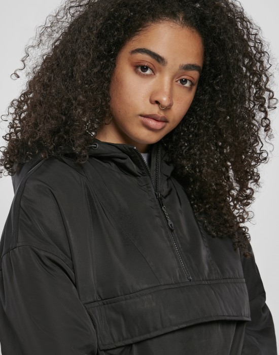 Дамско яке в черно от Urban Classics Long Oversized Pull Over