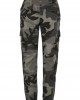 Дамски карго панталон в сив камуфлажен цвят Urban Classics Ladies High Waist Camo Cargo Pants 