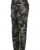 Дамски карго панталон в сив камуфлажен цвят Urban Classics Ladies High Waist Camo Cargo Pants 