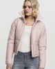 Дамско яке Urban Classics High Neck в розов цвят