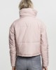 Дамско яке Urban Classics High Neck в розов цвят
