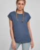 Дамска тениска в син цвят Urban Classics Ladies Extended Shoulder Tee vintageblue 