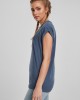 Дамска тениска в син цвят Urban Classics Ladies Extended Shoulder Tee vintageblue 