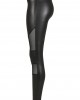 Дамски клин в черно от Urban Classics Ladies Tech Mesh Faux Leather