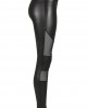 Дамски клин в черно от Urban Classics Ladies Tech Mesh Faux Leather