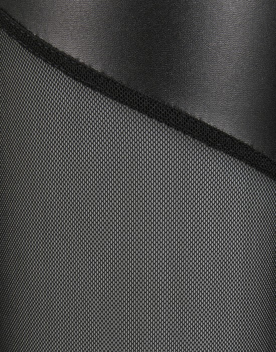 Дамски клин в черно от Urban Classics Ladies Tech Mesh Faux Leather
