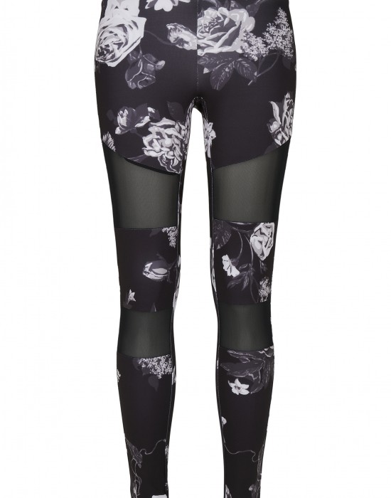Дамски клин в черно от Urban Classics Ladies Tech Mesh AOP 