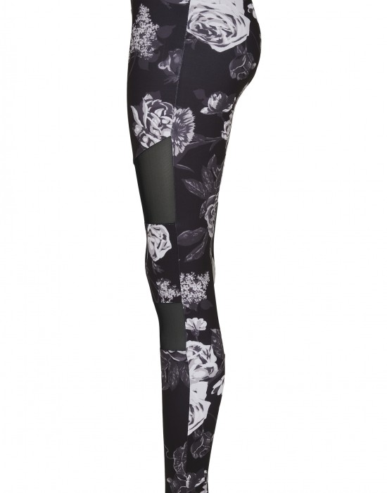 Дамски клин в черно от Urban Classics Ladies Tech Mesh AOP 