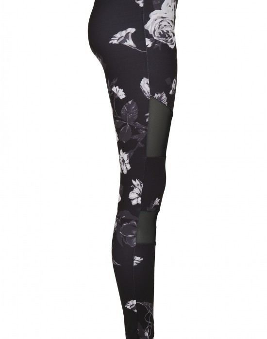 Дамски клин в черно от Urban Classics Ladies Tech Mesh AOP 