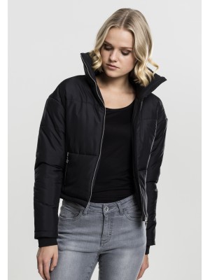 Дамско яке Urban Classics High Neck в черен цвят