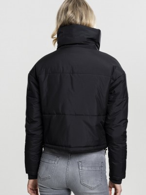 Дамско яке Urban Classics High Neck в черен цвят