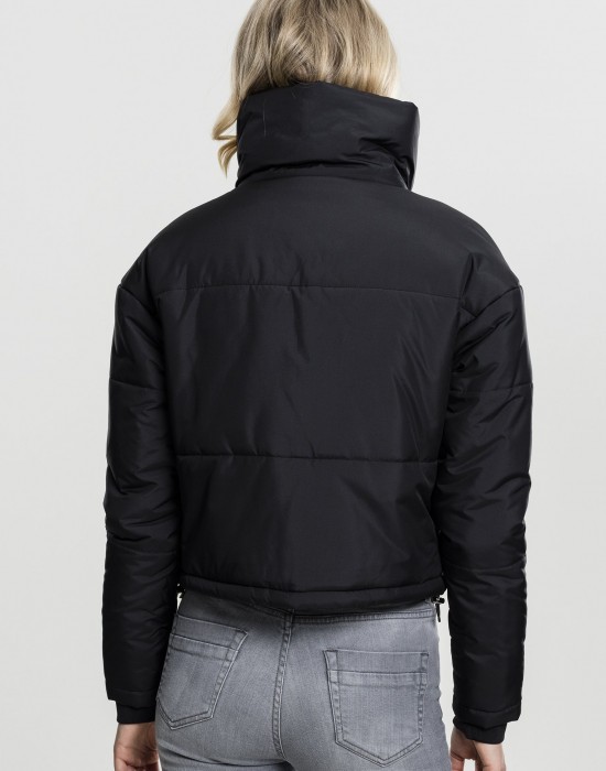 Дамско яке Urban Classics High Neck в черен цвят