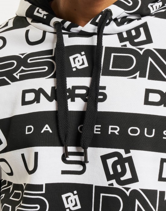 Мъжки анцуг в черно и бяло Dangerous DNGRS Oversized