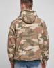 Ветровка с подплата в камуфлажен цвят Brandit Fleece Pull Over Windbreaker light woodland 