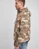 Ветровка с подплата в камуфлажен цвят Brandit Fleece Pull Over Windbreaker light woodland 