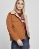Дамско яке в бежово Urban Classics Ladies Oversize Sherpa Corduroy