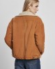 Дамско яке в бежово Urban Classics Ladies Oversize Sherpa Corduroy