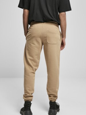 Мъжко долнище в бежов цвят Urban Classics Basic Sweatpants 2.0 
