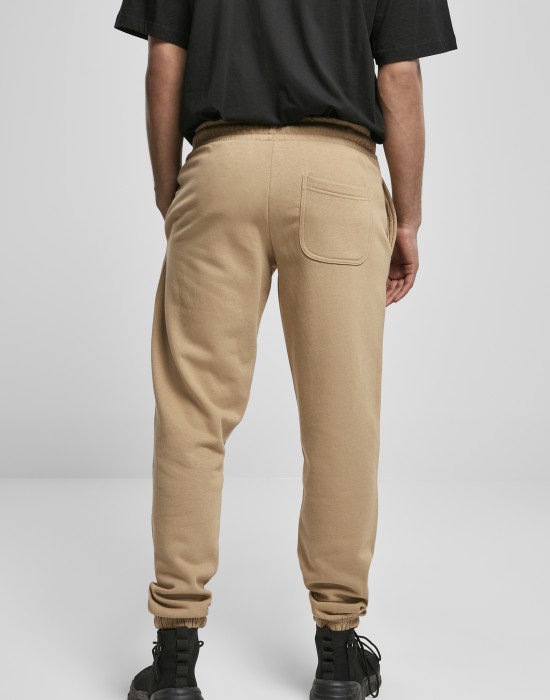 Мъжко долнище в бежов цвят Urban Classics Basic Sweatpants 2.0 