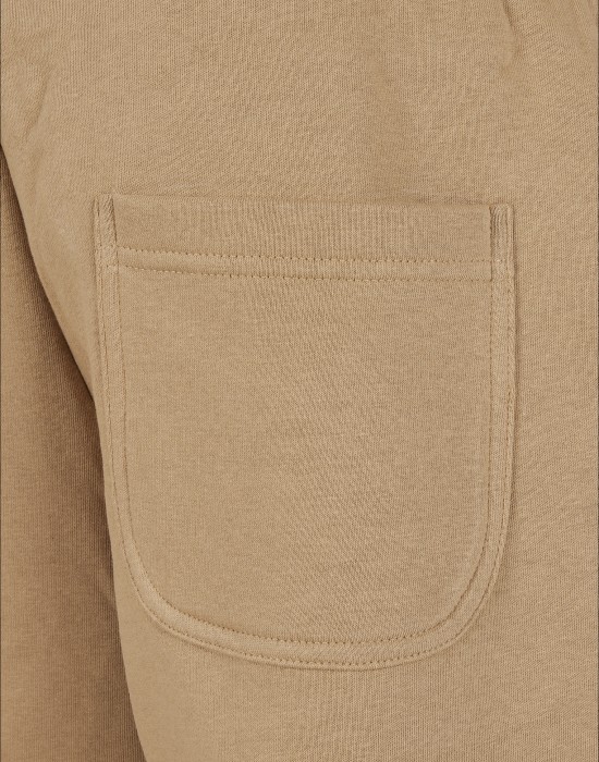 Мъжко долнище в бежов цвят Urban Classics Basic Sweatpants 2.0 