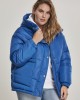 Дамско яке в синьо Urban Classics Ladies Oversized Hooded Puffer 
