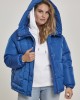 Дамско яке в синьо Urban Classics Ladies Oversized Hooded Puffer 