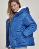 Дамско яке в синьо Urban Classics Ladies Oversized Hooded Puffer 