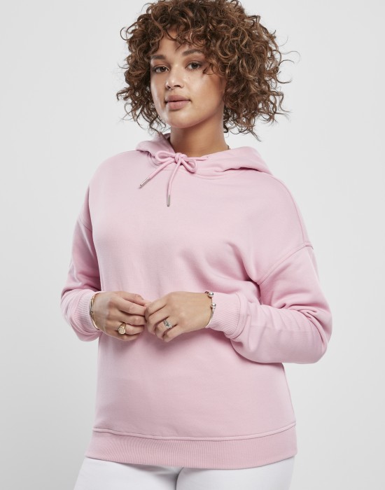 Дамски суичър в момичешко розово Urban Classics Ladies Hoody 