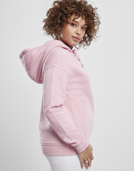 Дамски суичър в момичешко розово Urban Classics Ladies Hoody 