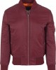 Мъжко яке тип бомбър Urban Classics burgundy в бордо