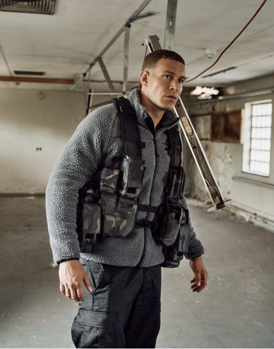 МЪЖКО ЯКЕ ОТ ПЛЮШЕН ПОЛАР В СИВО BRANDIT TEDDYFLEECE TROYER ANTHRACITE