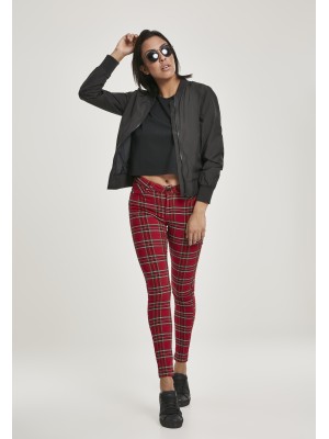Дамски кариран панталон Urban Classics Ladies Skinny Tartan Pants 