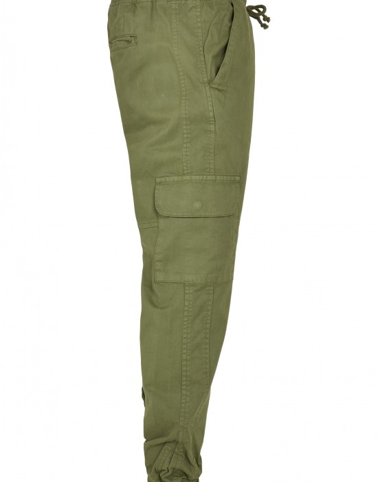 Мъжки панталон в масленозелен цвят Urban Classics Military Jogg
