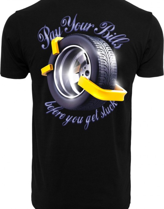 Мъжка тениска в черен цвят Mister Tee Pay Your Bills Tee black 