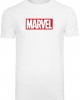 Мъжка тениска MERCHCODE Marvel Logo в бял цвят