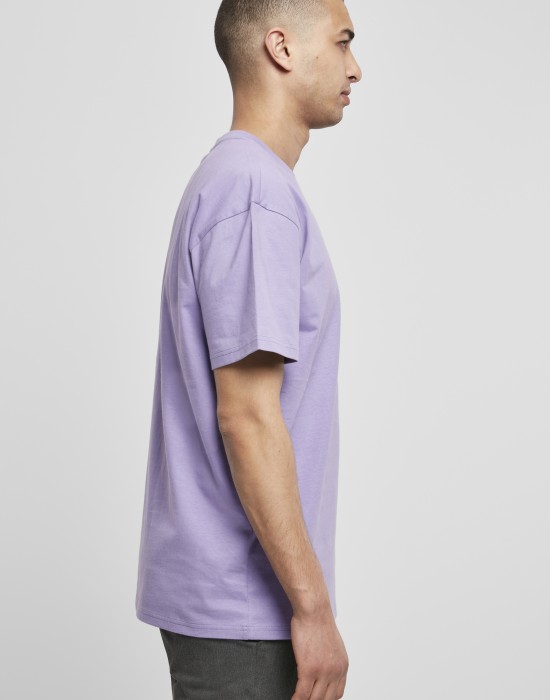 Мъжка изчистена тениска в лилав цвят Urban Classics lavender