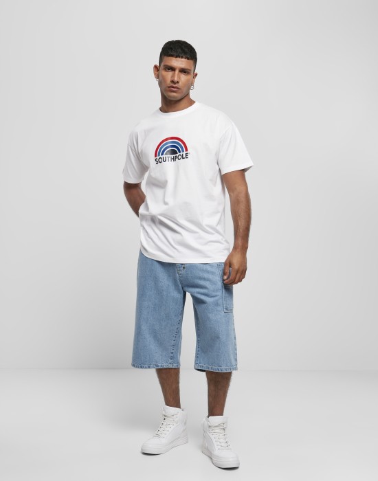 Мъжки къси дънкови панталони в син цвят Southpole Denim Shorts mid blue 
