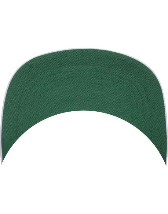 Шапка за деца с козирка в бяло Pro-Style Twill Snapback Youth Cap 
