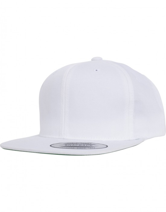 Шапка за деца с козирка в бяло Pro-Style Twill Snapback Youth Cap 
