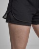 Дамски двуслойни мрежести къси панталони в черно Urban Classics Ladies Double Layer Mesh Shorts
