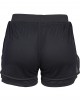Дамски двуслойни мрежести къси панталони в черно Urban Classics Ladies Double Layer Mesh Shorts