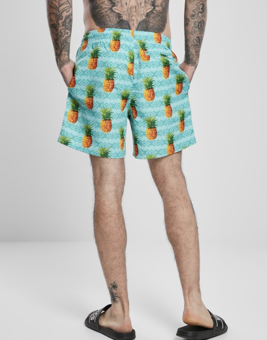 Мъжки плувни шорти Urban Classics, pineapple aop 